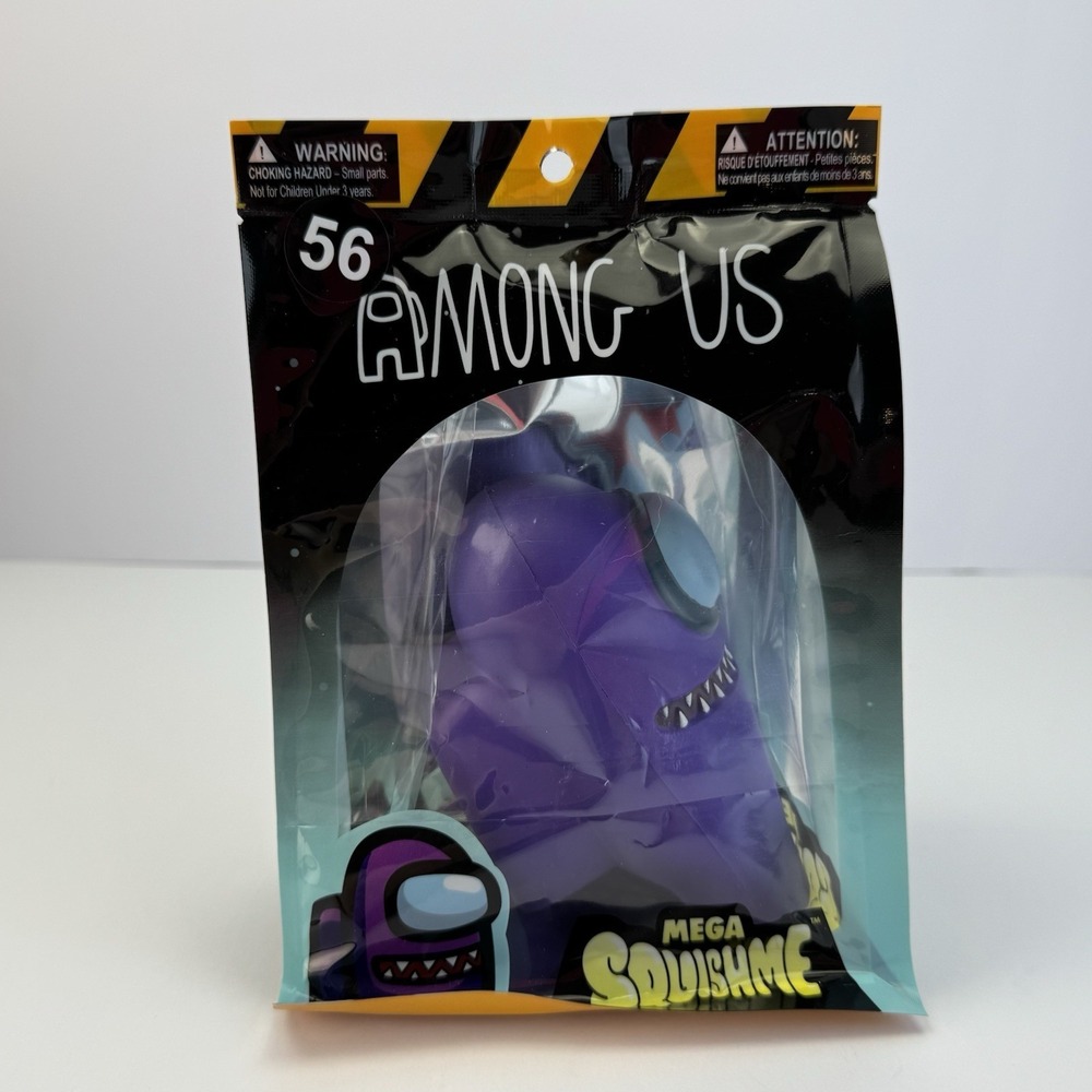 Toikido Among Us Mega Squishme Crewmate Purple Imposter Soft Stress Relief Foam
